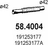 ASSO 58.4004 - Труба выхлопного газа abcparts.ee