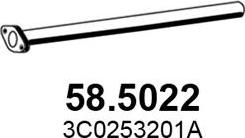 ASSO 58.5022 - Труба выхлопного газа abcparts.ee