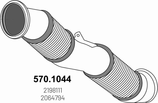 ASSO 570.1044 - Труба выхлопного газа abcparts.ee