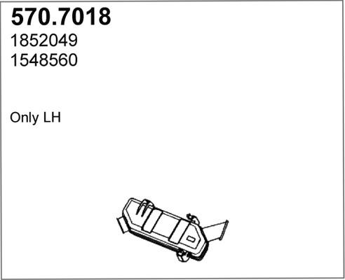 ASSO 570.7018 - Средний / конечный глушитель ОГ abcparts.ee