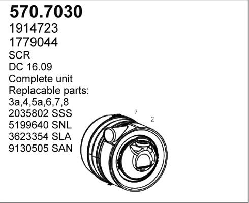 ASSO 570.7030 - Средний / конечный глушитель ОГ abcparts.ee
