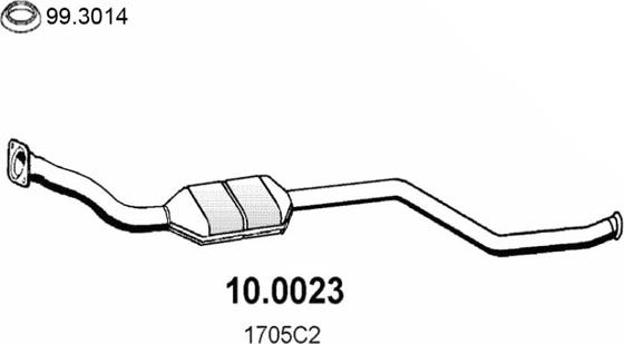 ASSO 10.0023 - Катализатор abcparts.ee
