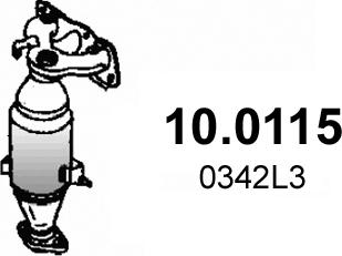 ASSO 10.0115 - Катализатор abcparts.ee