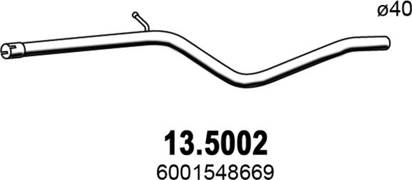 ASSO 13.5002 - Труба выхлопного газа abcparts.ee