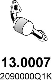 ASSO 13.0007 - Катализатор abcparts.ee