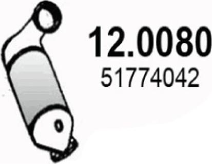 ASSO 12.0080 - Катализатор abcparts.ee
