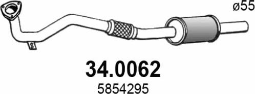 ASSO 34.0062 - Катализатор abcparts.ee
