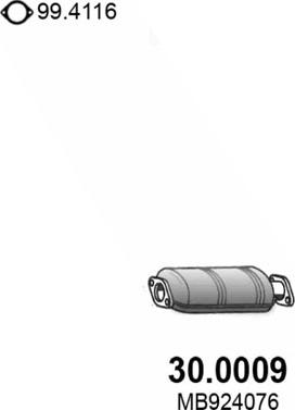 ASSO 30.0009 - Катализатор abcparts.ee