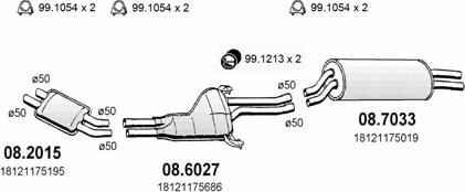 ASSO ART0369 - Система выпуска ОГ abcparts.ee
