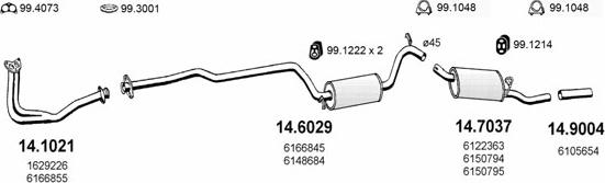 ASSO ART1079 - Система выпуска ОГ abcparts.ee