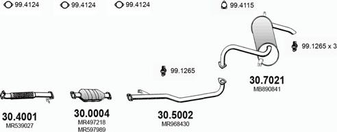 ASSO ART2909 - Система выпуска ОГ abcparts.ee