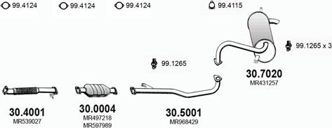 ASSO ART2908 - Система выпуска ОГ abcparts.ee