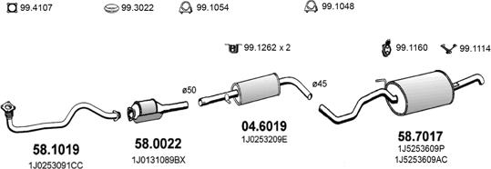 ASSO ART2577 - Система выпуска ОГ abcparts.ee