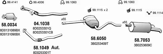 ASSO ART2657 - Система выпуска ОГ abcparts.ee