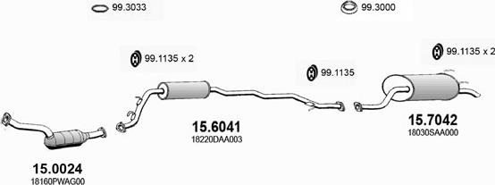 ASSO ART2862 - Система выпуска ОГ abcparts.ee