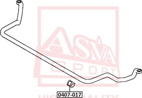 ASVA 0407-017 - Втулка стабилизатора abcparts.ee