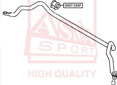 ASVA 0407-Z34F - Втулка стабилизатора abcparts.ee