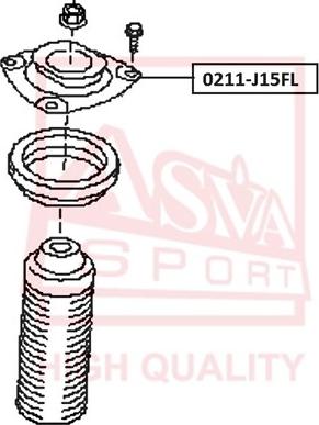 ASVA 0211-J15FL - Kinnitus,amordid abcparts.ee
