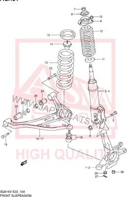 ASVA 0724-004B - Рычаг подвески колеса abcparts.ee