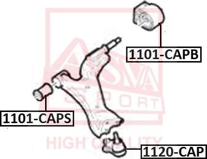 ASVA 1120-CAP - Шаровая опора abcparts.ee