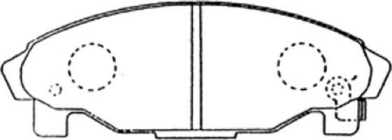ASVA AKD-6340 - Тормозные колодки, дисковые, комплект abcparts.ee