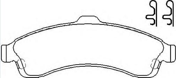 ASVA AKD-0882 - Тормозные колодки, дисковые, комплект abcparts.ee