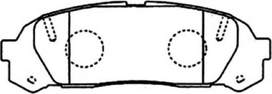 ASVA AKD-1409 - Тормозные колодки, дисковые, комплект abcparts.ee