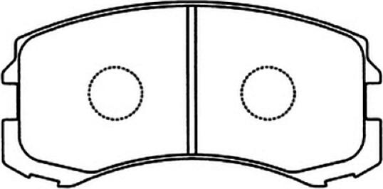 ASVA AKD-1294 - Тормозные колодки, дисковые, комплект abcparts.ee