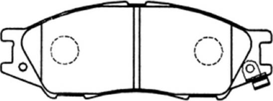 ASVA AKD-1210 - Тормозные колодки, дисковые, комплект abcparts.ee