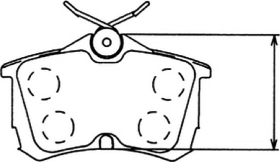 ASVA AKD-8109 - Тормозные колодки, дисковые, комплект abcparts.ee