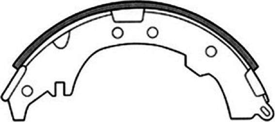 ASVA AKS-2339 - Комплект тормозных колодок, барабанные abcparts.ee