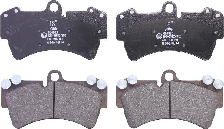 ATE 13.0460-4993.2 - Тормозные колодки, дисковые, комплект abcparts.ee