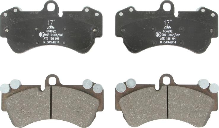 ATE 13.0460-4992.2 - Тормозные колодки, дисковые, комплект abcparts.ee