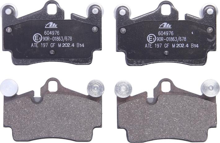 ATE 13.0460-4976.2 - Тормозные колодки, дисковые, комплект abcparts.ee