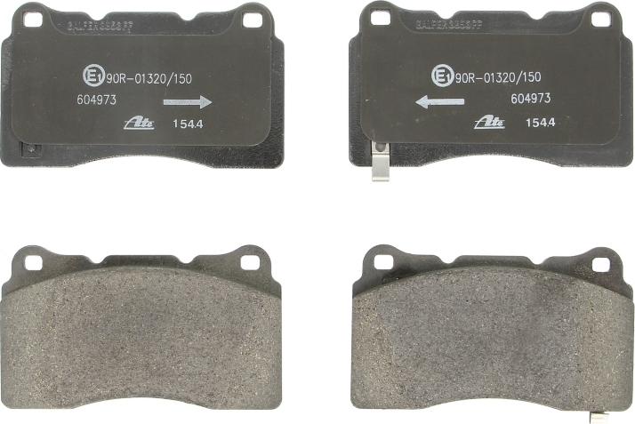 ATE 13.0460-4973.2 - Тормозные колодки, дисковые, комплект abcparts.ee