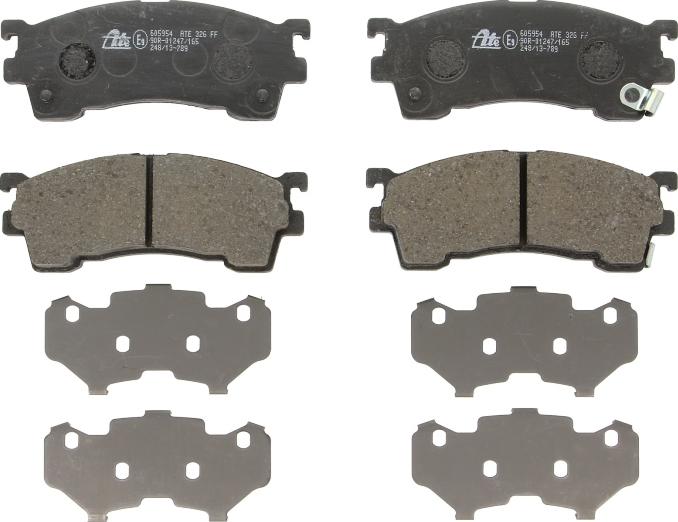 ATE 13.0460-5954.2 - Тормозные колодки, дисковые, комплект abcparts.ee