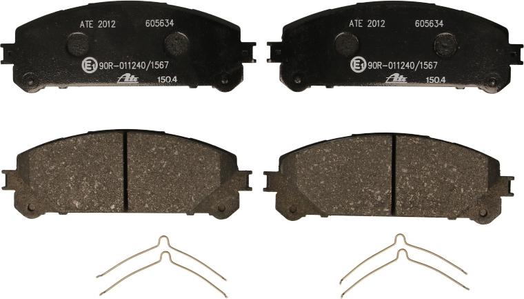 ATE 13.0460-5634.2 - Тормозные колодки, дисковые, комплект abcparts.ee