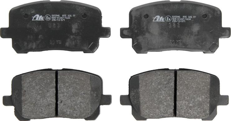 ATE 13.0460-5846.2 - Тормозные колодки, дисковые, комплект abcparts.ee