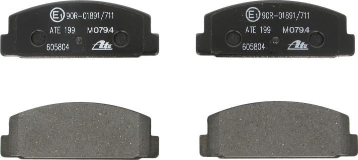 ATE 13.0460-5804.2 - Тормозные колодки, дисковые, комплект abcparts.ee
