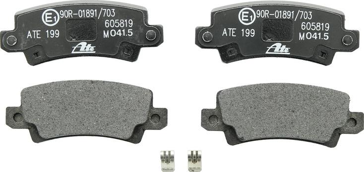ATE 13.0460-5819.2 - Тормозные колодки, дисковые, комплект abcparts.ee