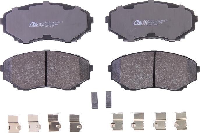ATE 13.0460-5884.2 - Тормозные колодки, дисковые, комплект abcparts.ee