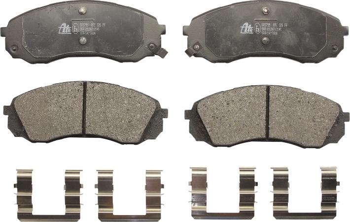 ATE 13.0460-5799.2 - Тормозные колодки, дисковые, комплект abcparts.ee