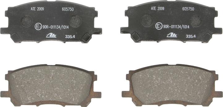 ATE 13.0460-5750.2 - Тормозные колодки, дисковые, комплект abcparts.ee