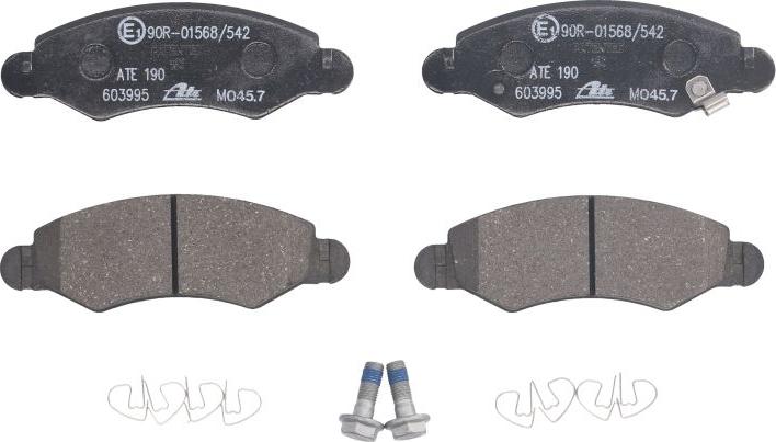 ATE 13.0460-3995.2 - Тормозные колодки, дисковые, комплект abcparts.ee
