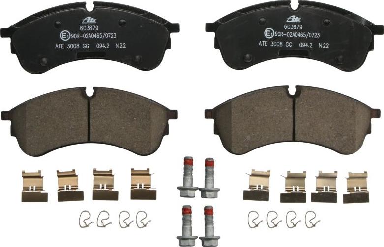 ATE 13.0460-3879.2 - Тормозные колодки, дисковые, комплект abcparts.ee