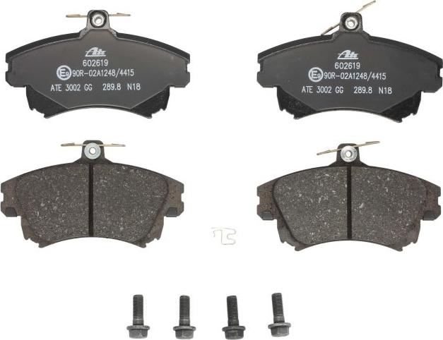 ATE 13.0460-2619.2 - Тормозные колодки, дисковые, комплект abcparts.ee