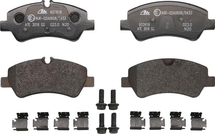 ATE 13.0460-2618.2 - Тормозные колодки, дисковые, комплект abcparts.ee