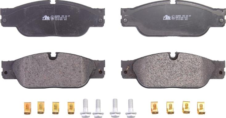 ATE 13.0460-2898.2 - Тормозные колодки, дисковые, комплект abcparts.ee