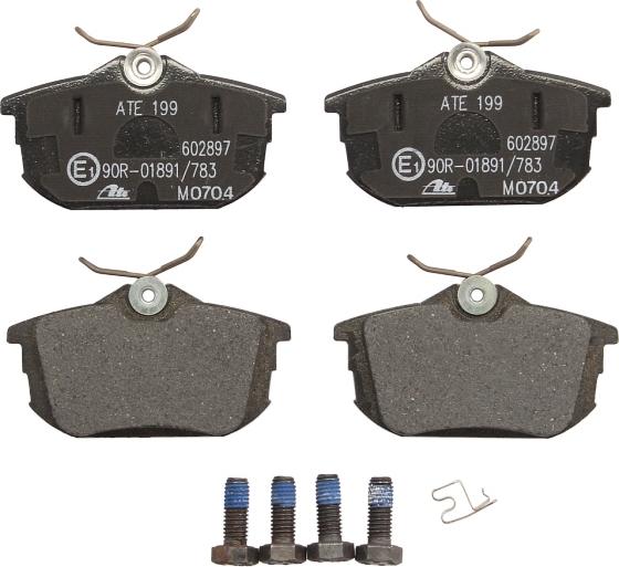 ATE 13.0460-2897.2 - Тормозные колодки, дисковые, комплект abcparts.ee