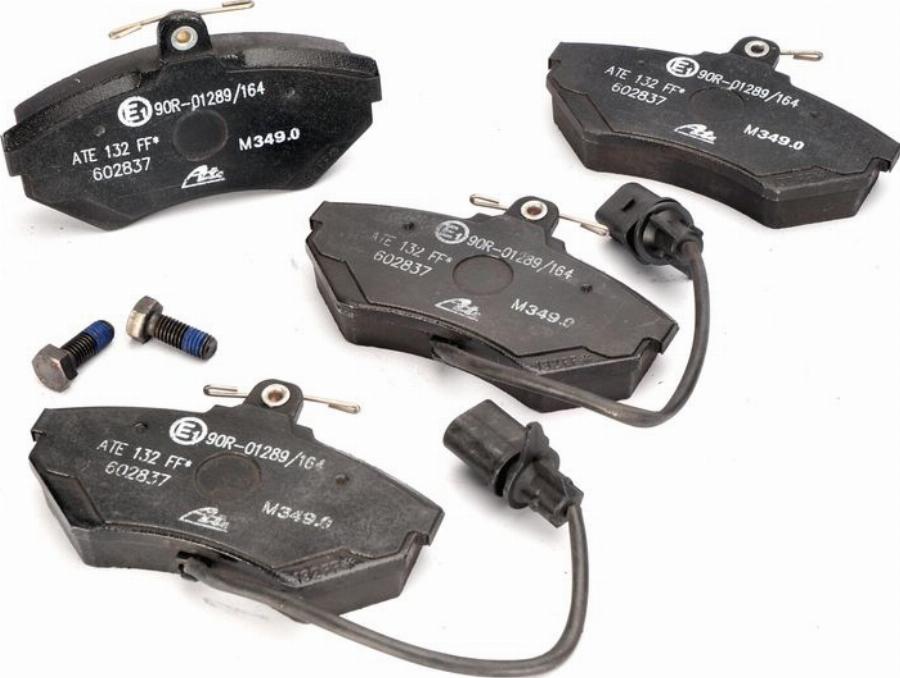 ATE 13.0460-2837.2 - Тормозные колодки, дисковые, комплект abcparts.ee